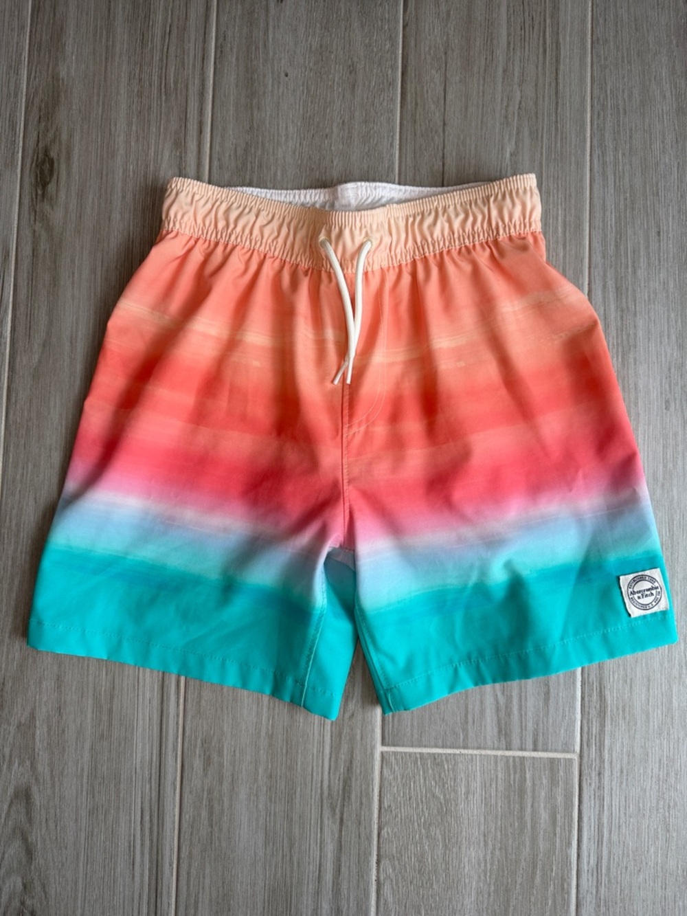 Abercrombie & Fitch Kids White Swim Trunks